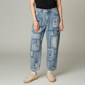 Bluevelvet Abigail Distressed Patchwork Shabby Chic Jeans